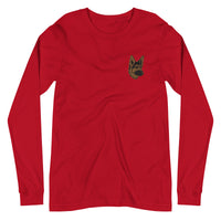 Embroidered Shepherd Girl Long Sleeve Tee