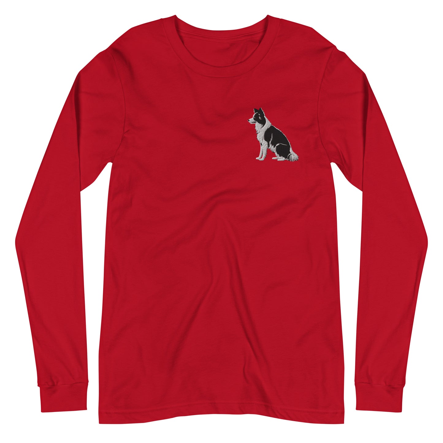 Embroidered Collie Craze Boy Long Sleeve Tee