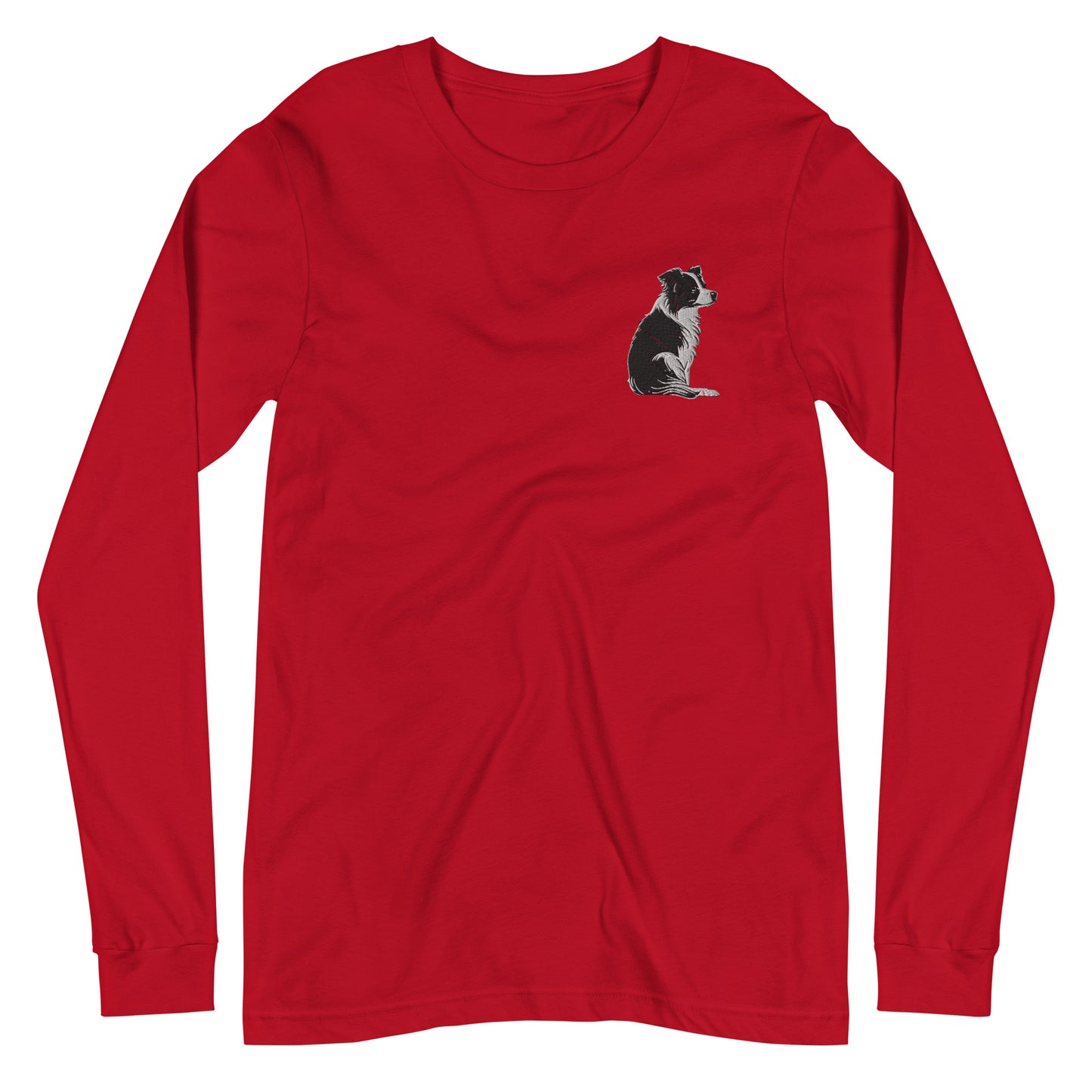 Embroidered Collie Craze Girl Long Sleeve Tee