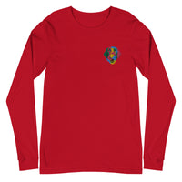 Embroidered Color  Silly Lab Long Sleeve Tee