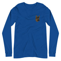 Embroidered Shepherd Girl Long Sleeve Tee