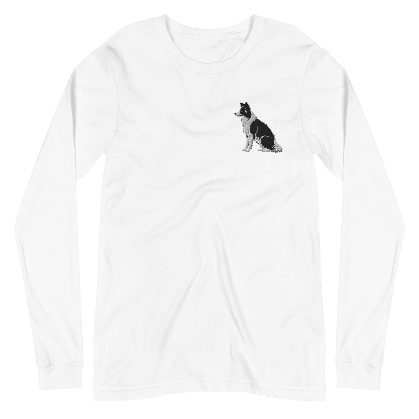 Embroidered Collie Craze Boy Long Sleeve Tee