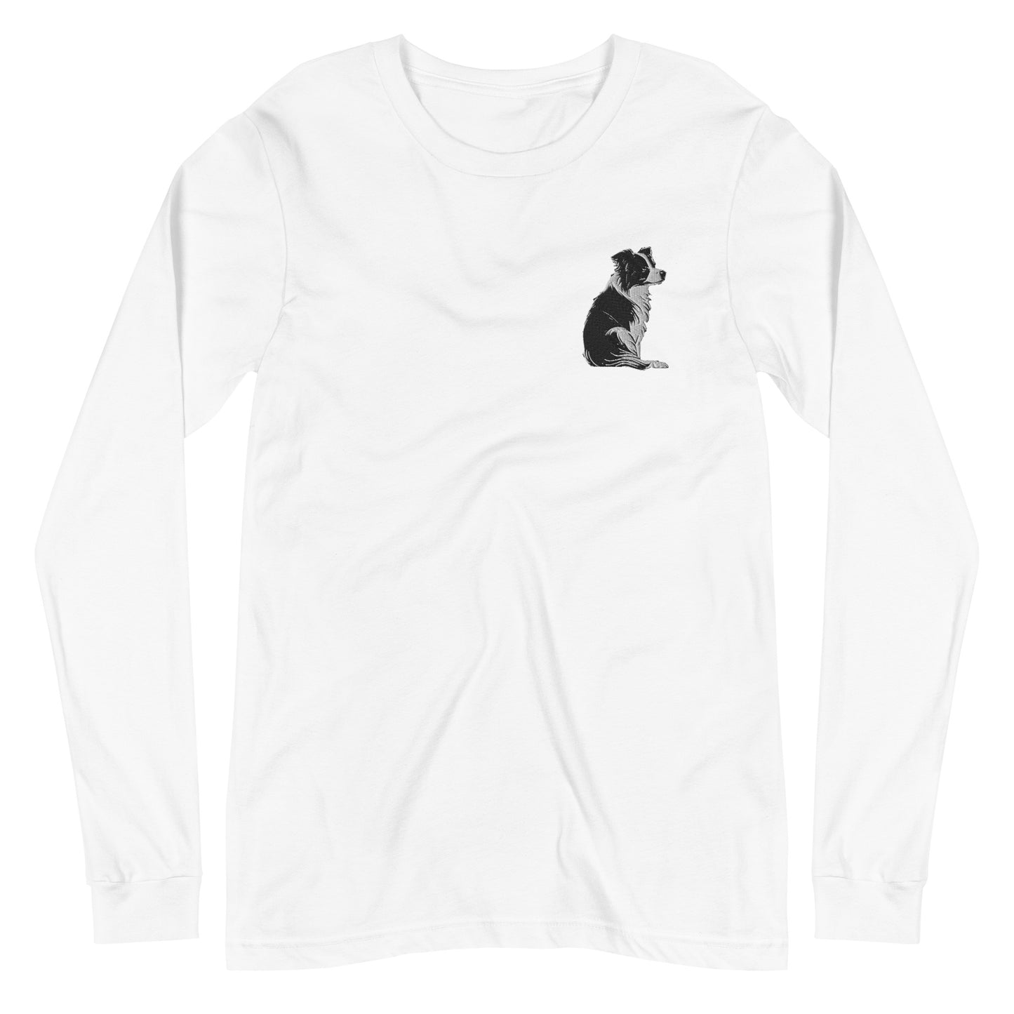 Embroidered Collie Craze Girl Long Sleeve Tee