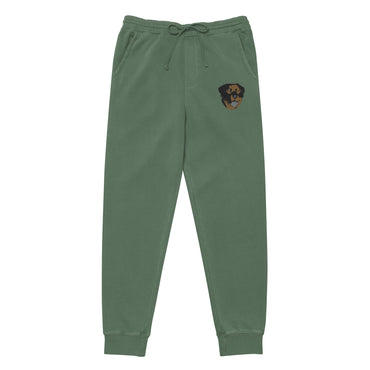 Embroidered Color Rottie Pigment-dyed Sweatpants