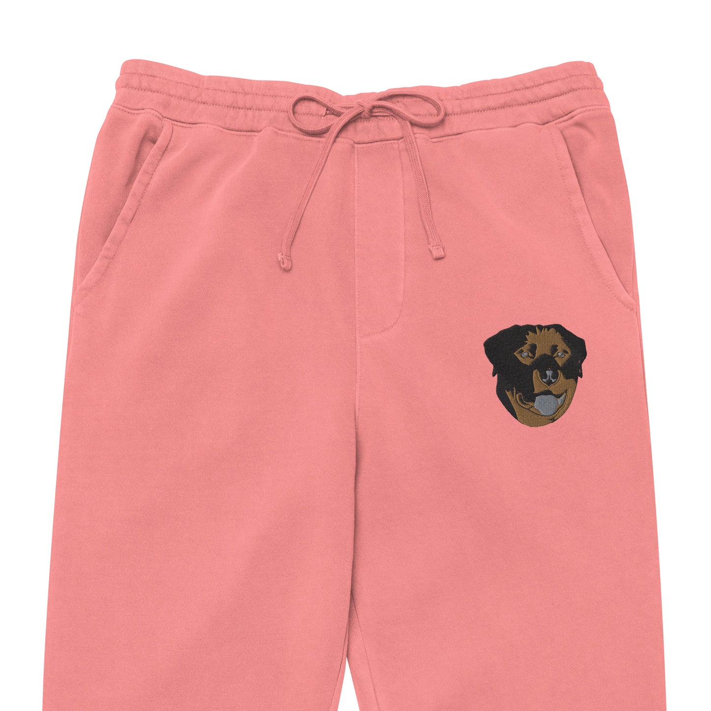 Embroidered Color Rottie Pigment-dyed Sweatpants