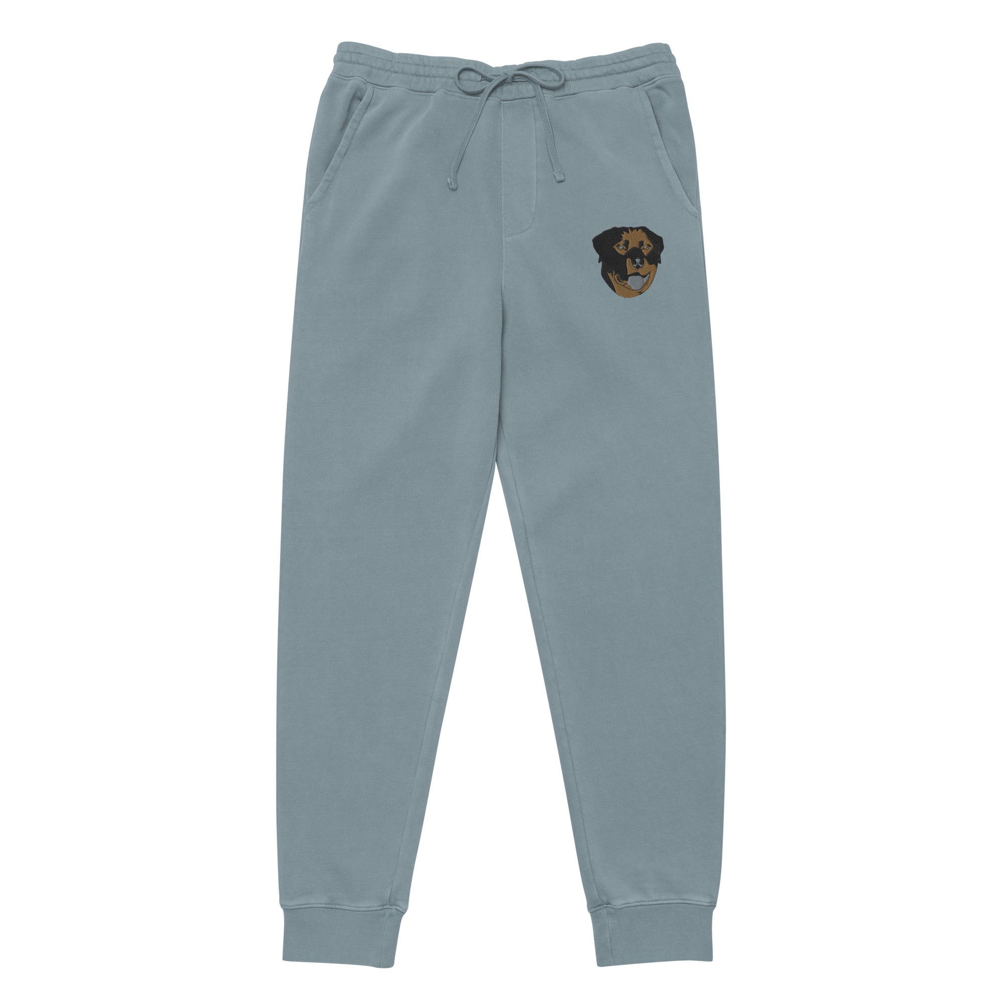 Embroidered Color Rottie Pigment-dyed Sweatpants