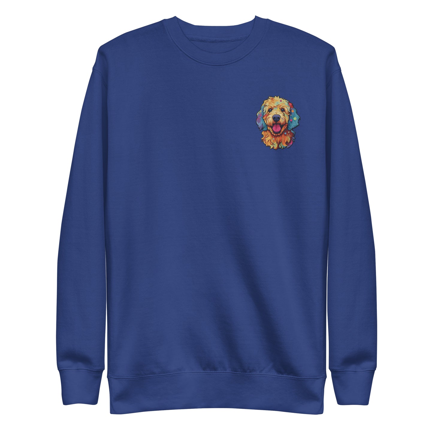 Doodle Boy Color Pop Embroidered Sweatshirt