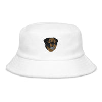 Embroidered Color Rottie Unstructured Bucket Hat