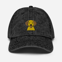 Embroidered Silly  Lab Vintage Cotton Twill Cap