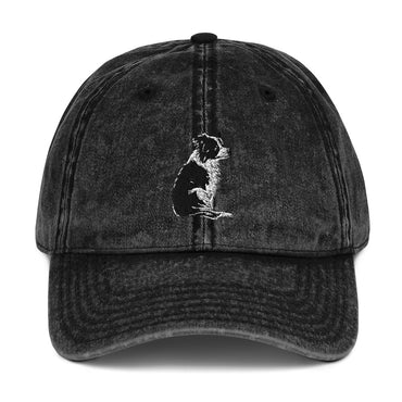 Embroidered Collie Craze Girl Vintage Cotton Twill Cap