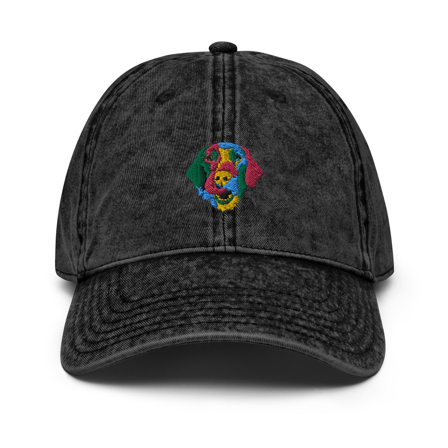 Embroidered Color Silly Lab Vintage Cotton Twill Cap