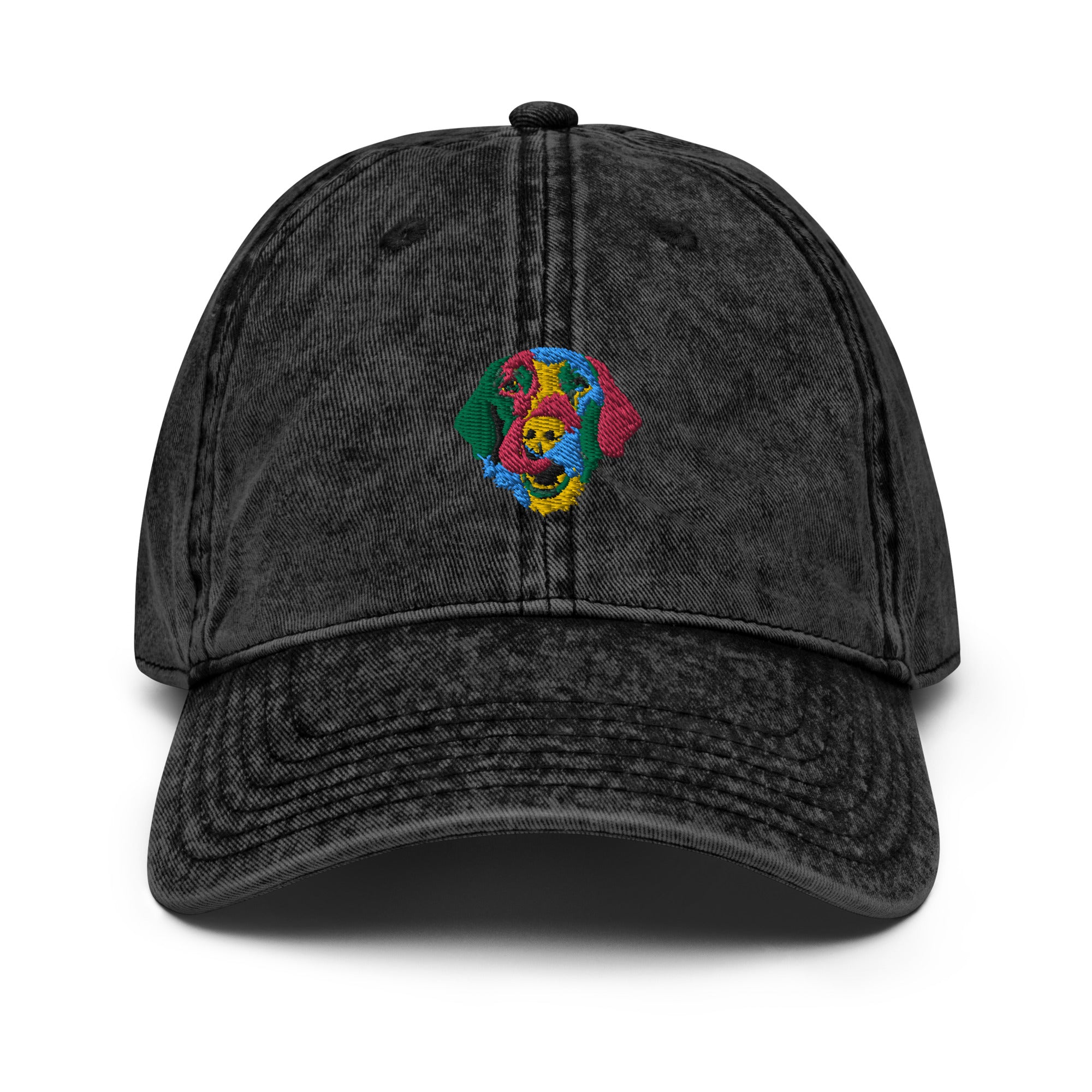 Embroidered Color Silly Lab Vintage Cotton Twill Cap