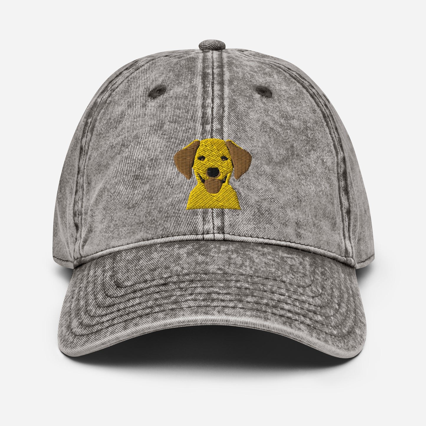 Embroidered Silly  Lab Vintage Cotton Twill Cap