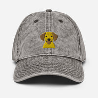 Embroidered Silly  Lab Vintage Cotton Twill Cap