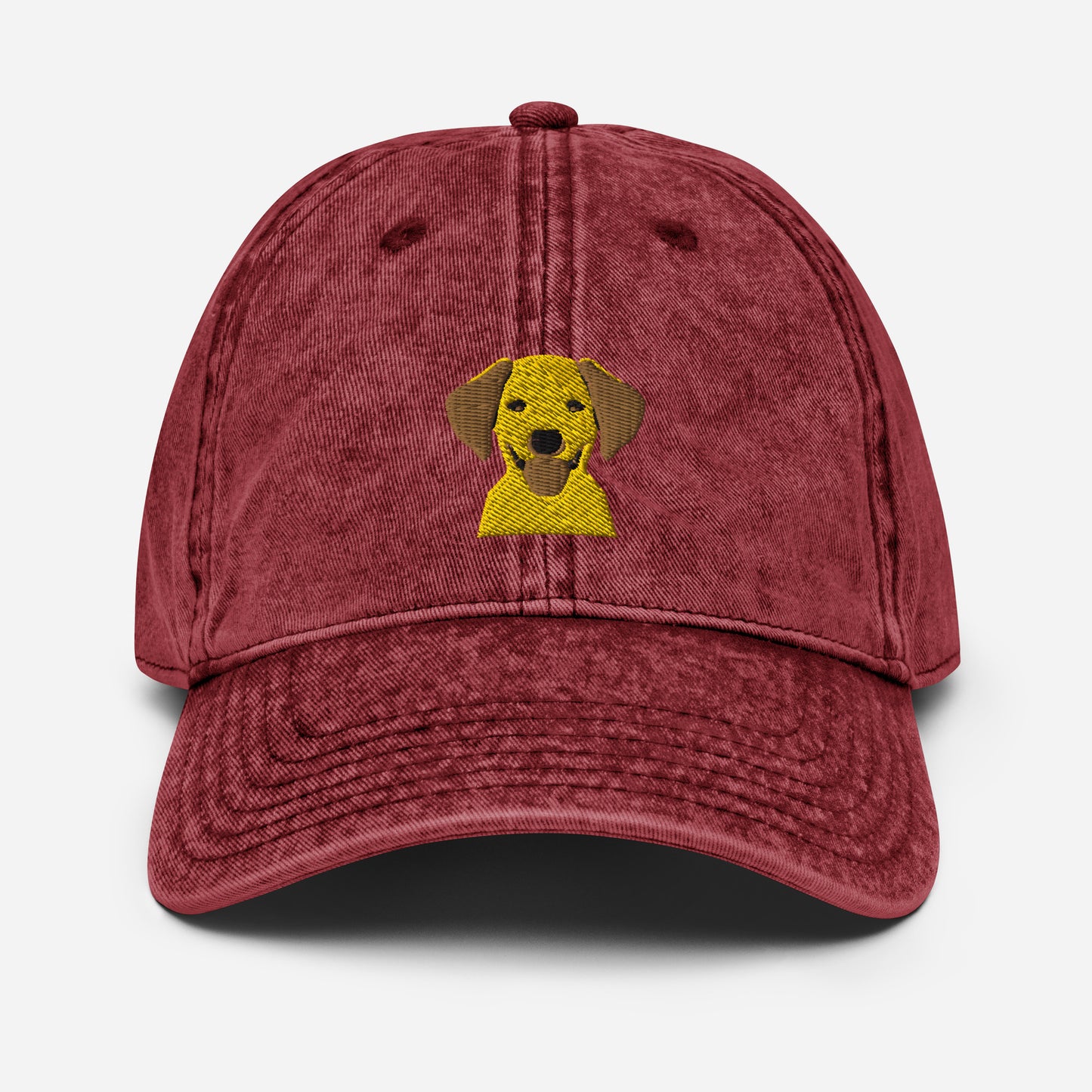 Embroidered Silly  Lab Vintage Cotton Twill Cap