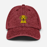 Embroidered Silly  Lab Vintage Cotton Twill Cap