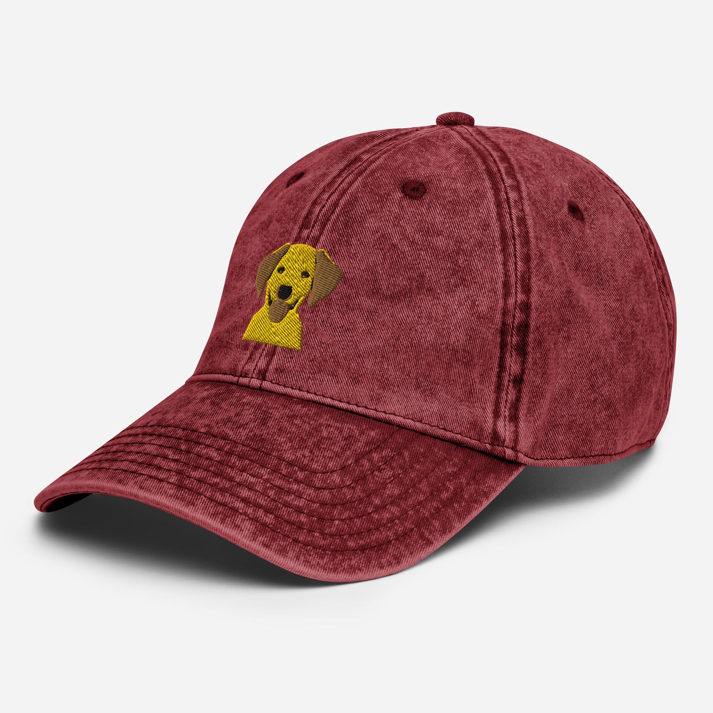 Embroidered Silly  Lab Vintage Cotton Twill Cap