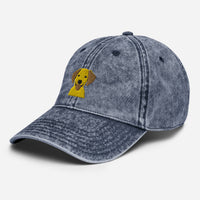 Embroidered Silly  Lab Vintage Cotton Twill Cap