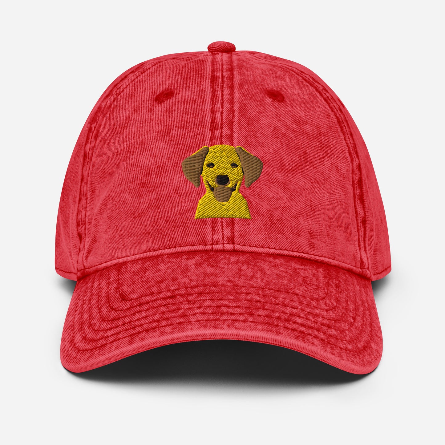 Embroidered Silly  Lab Vintage Cotton Twill Cap