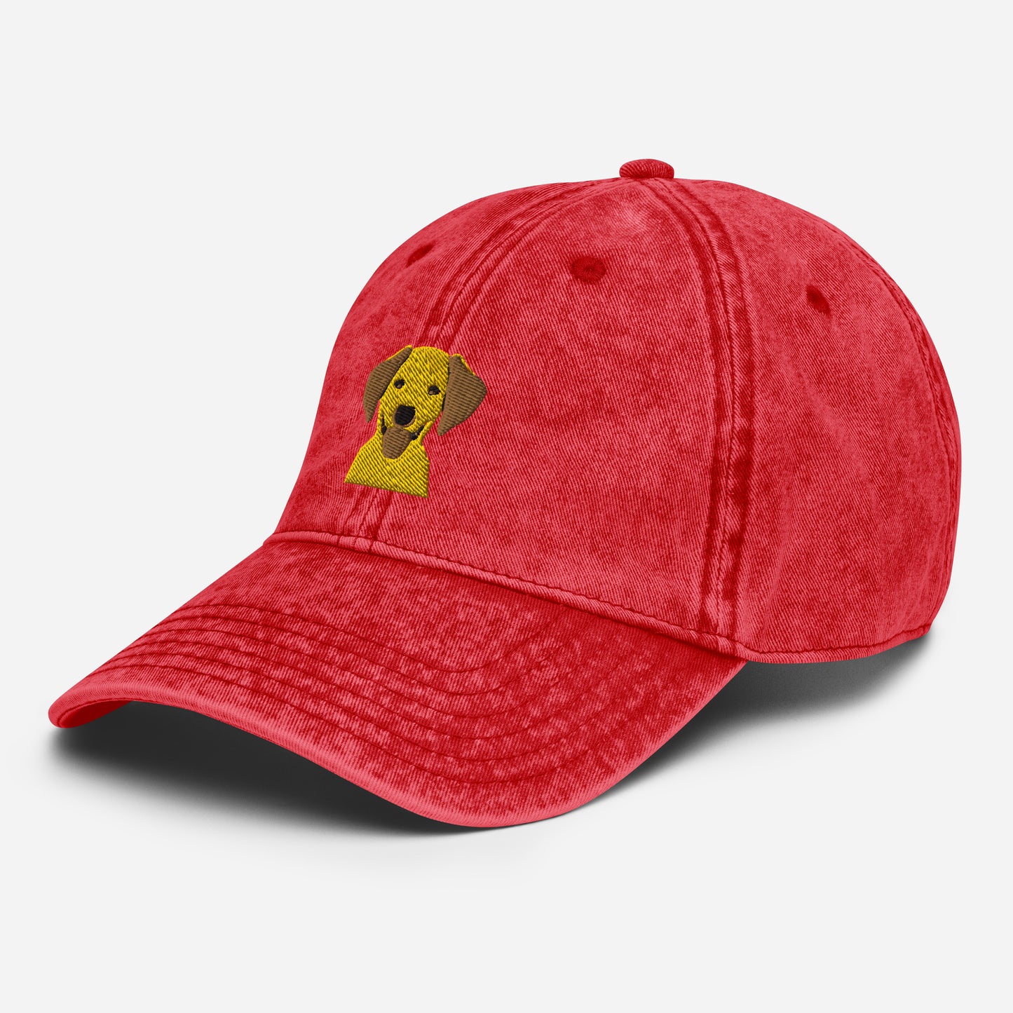 Embroidered Silly  Lab Vintage Cotton Twill Cap