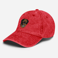 Embroidered Color Rottie Vintage Cotton Twill Cap