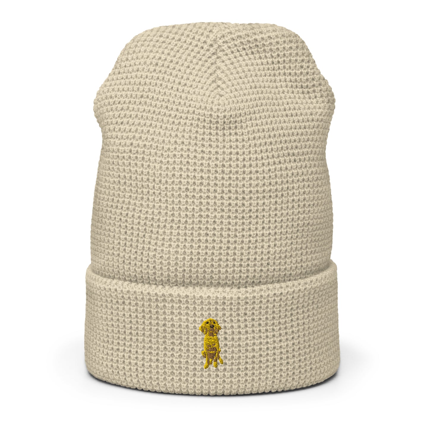 Doodle Boy Classic Embroidered Waffle Knit Beanie