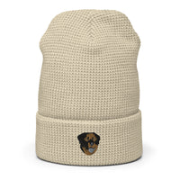 Embroidered Color Rottie Waffle Beanie