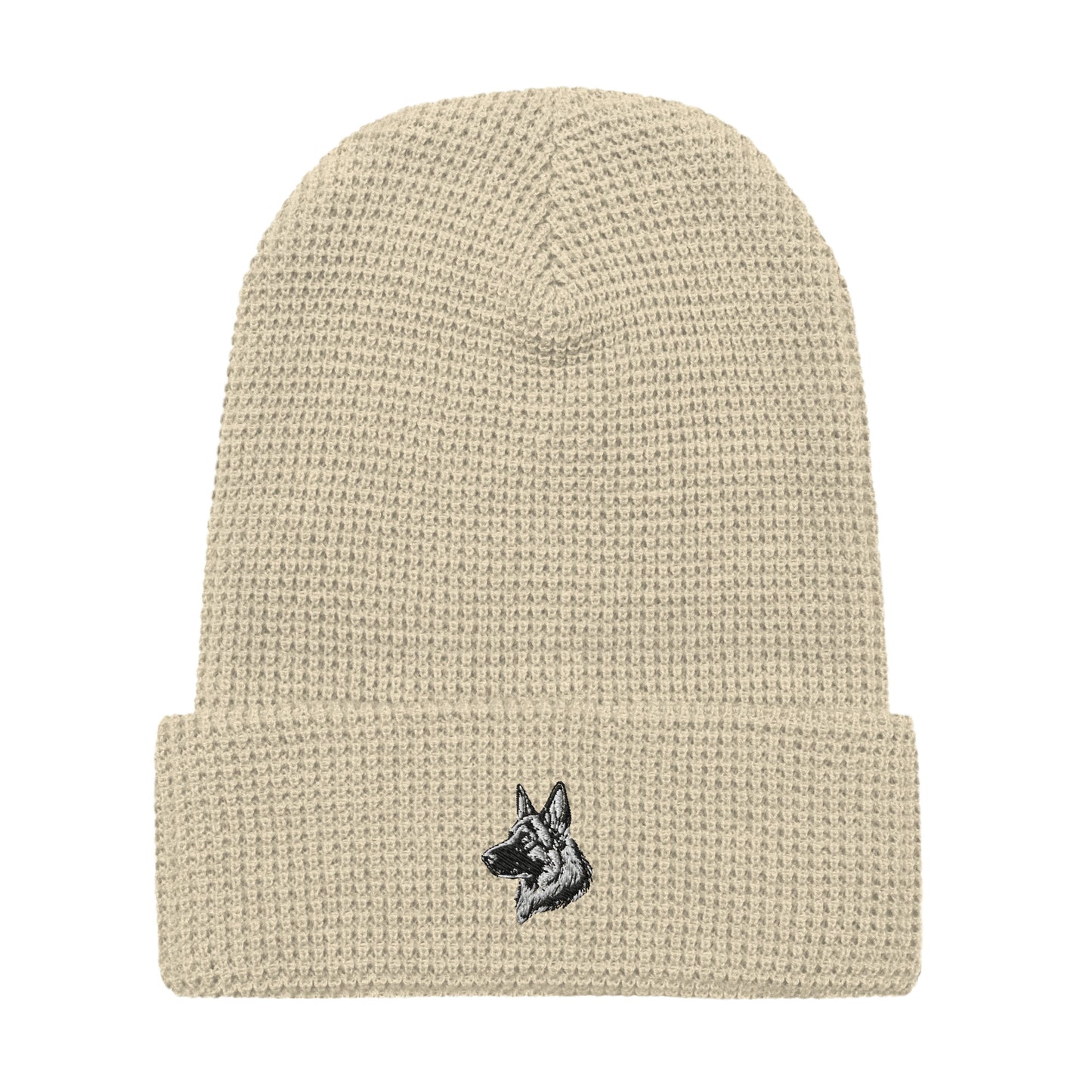 Embroidered Classic Shepherd Girl Waffle Beanie