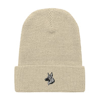 Embroidered Classic Shepherd Girl Waffle Beanie