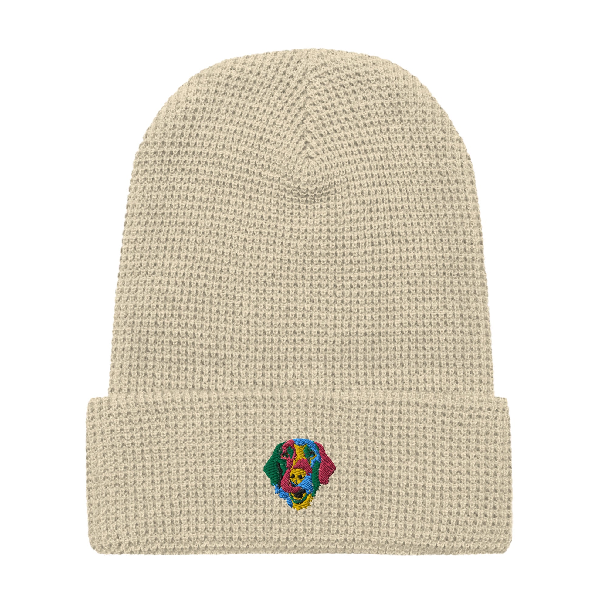 Embroidered Color Silly Lab Waffle beanie