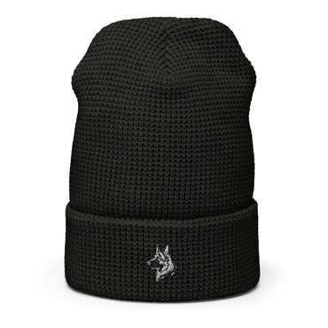 Embroidered Classic Shepherd Girl Waffle Beanie