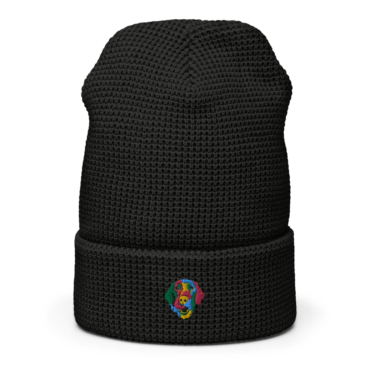 Embroidered Color Silly Lab Waffle beanie