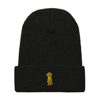 Doodle Boy Classic Embroidered Waffle Knit Beanie