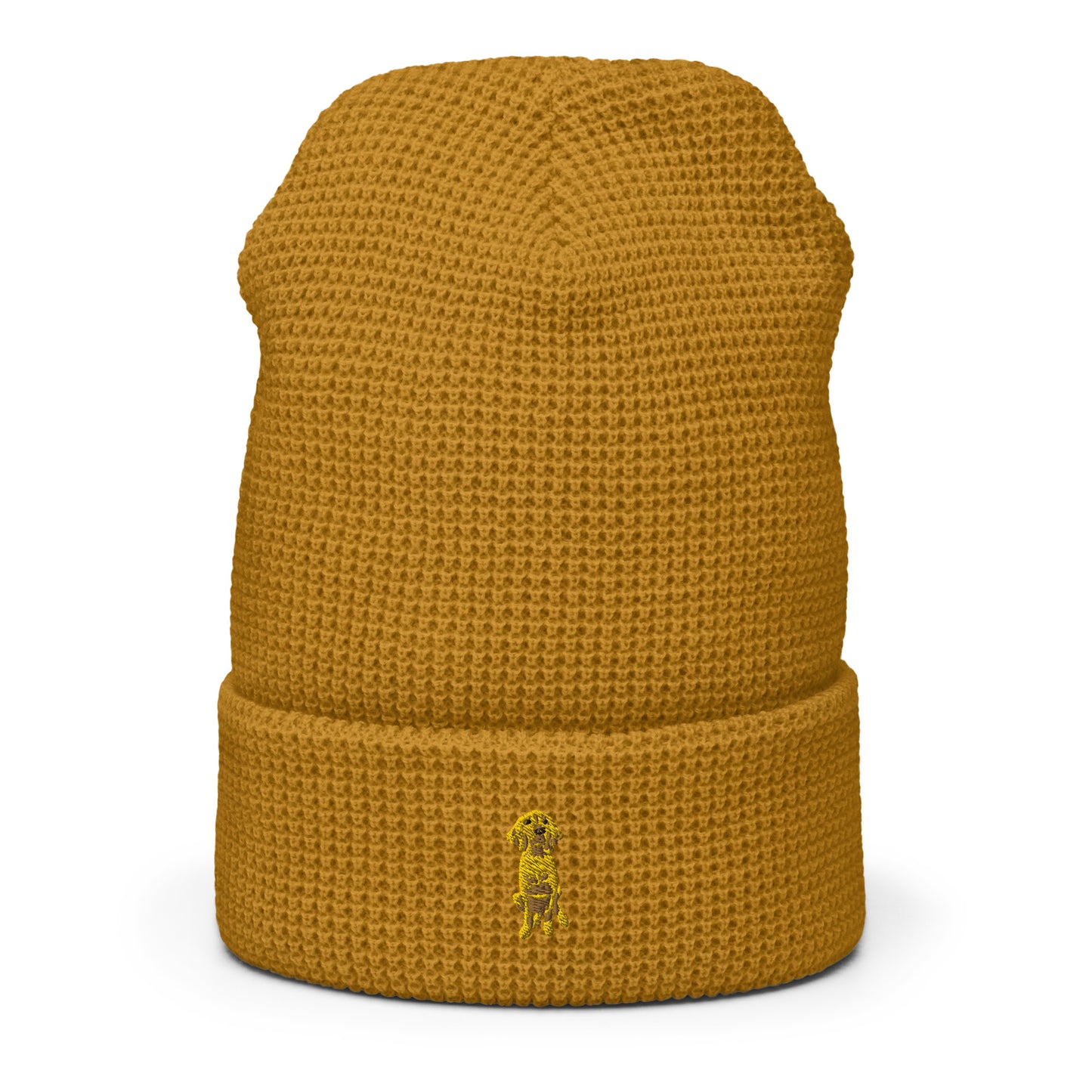 Doodle Boy Classic Embroidered Waffle Knit Beanie