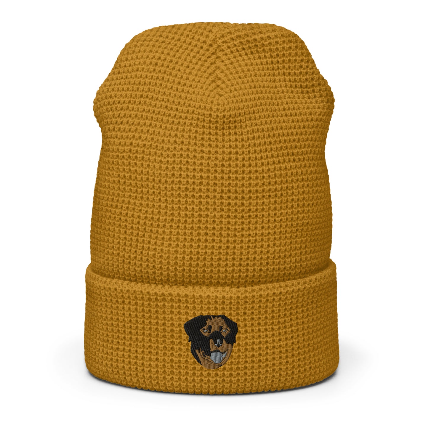 Embroidered Color Rottie Waffle Beanie