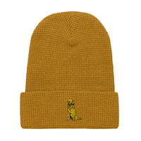 Embroidered Golden Boy Waffle Knit Beanie