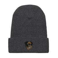 Embroidered Color Rottie Waffle Beanie