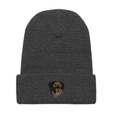 Embroidered Color Rottie Waffle Beanie