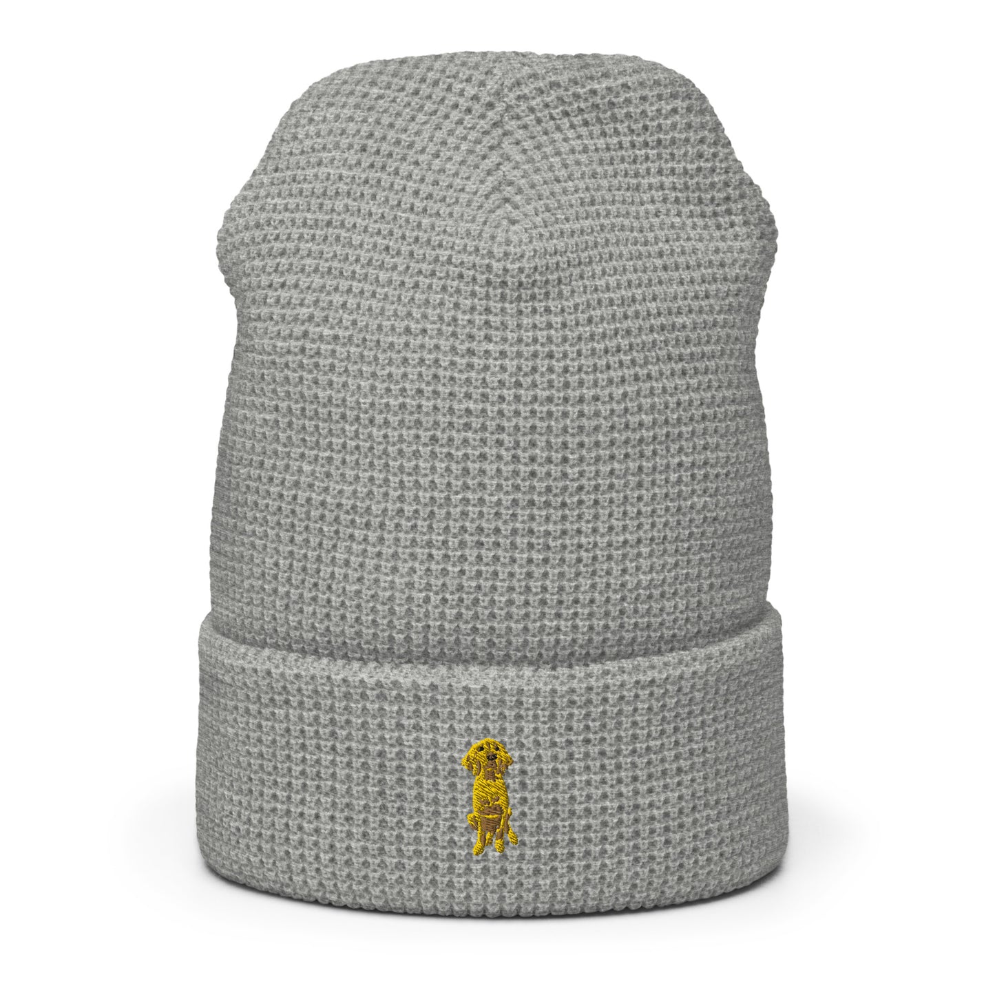 Doodle Boy Classic Embroidered Waffle Knit Beanie