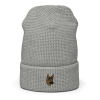 Embroidered Shepherd Girl Waffle Beanie