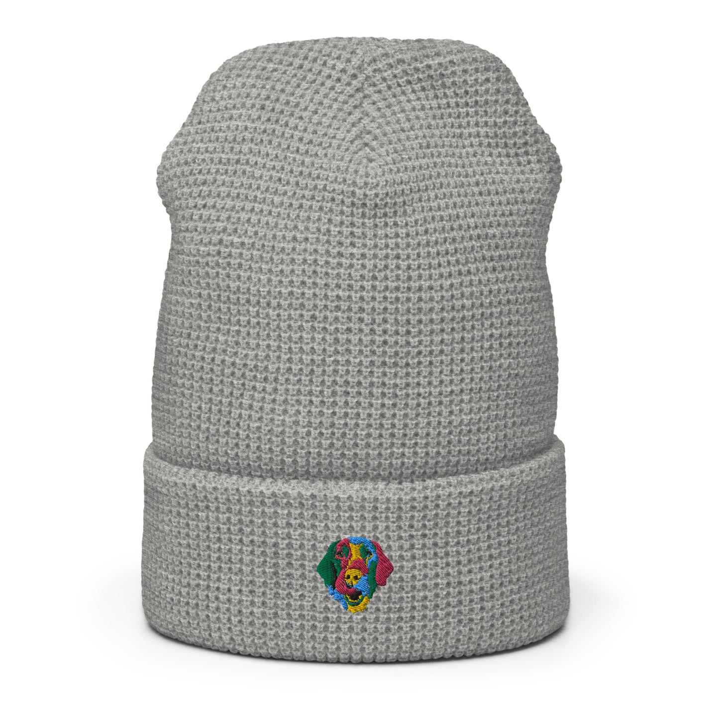 Embroidered Color Silly Lab Waffle beanie