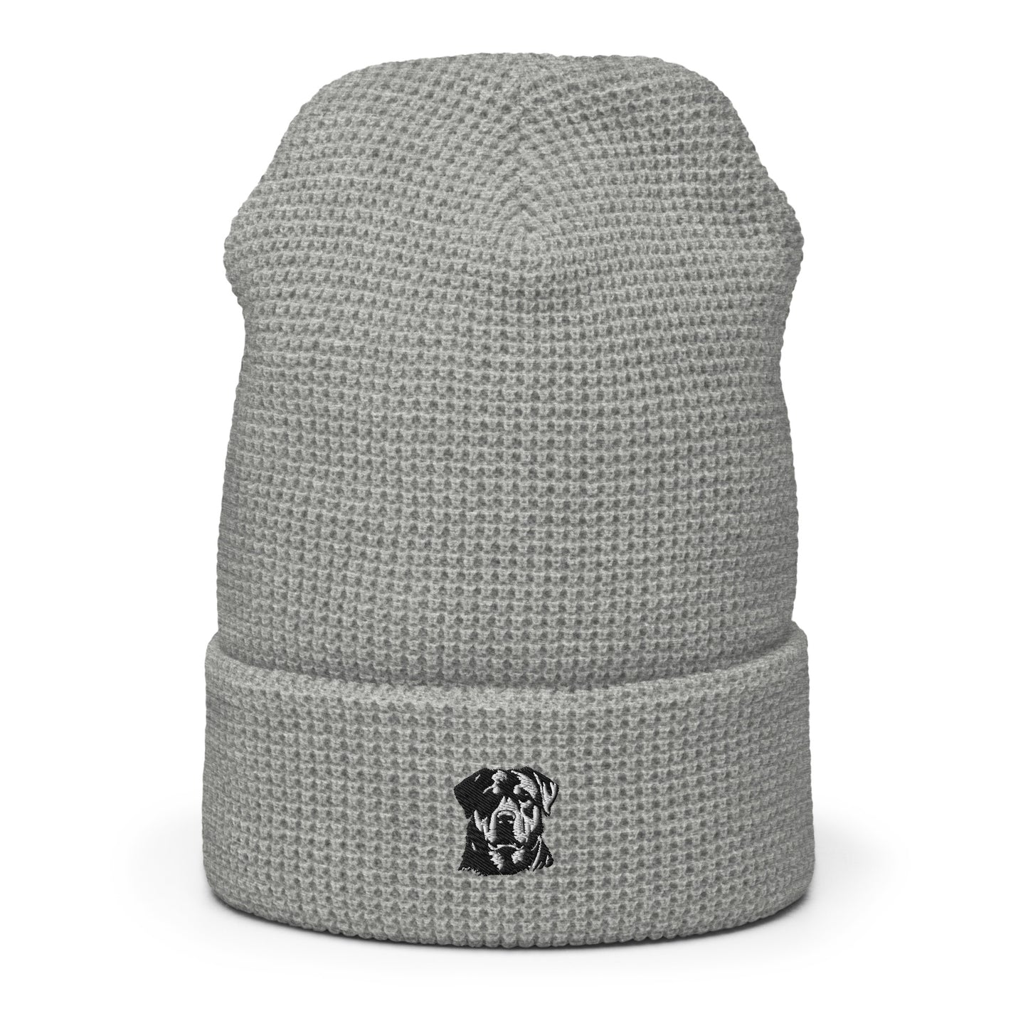 Embroidered Classic Rottie Waffle Beanie