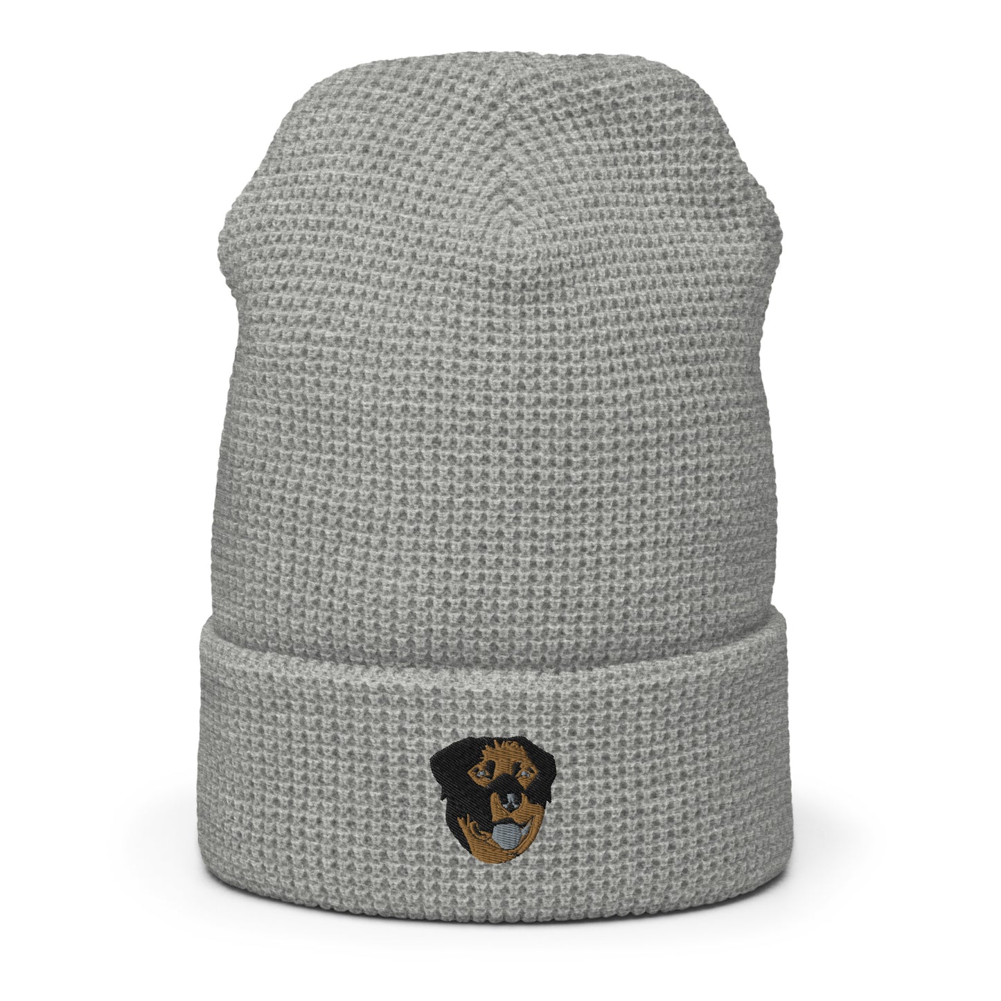 Embroidered Color Rottie Waffle Beanie