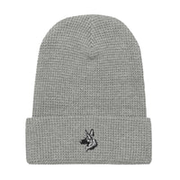 Embroidered Classic Shepherd Girl Waffle Beanie