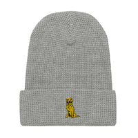 Embroidered Golden Boy Waffle Knit Beanie