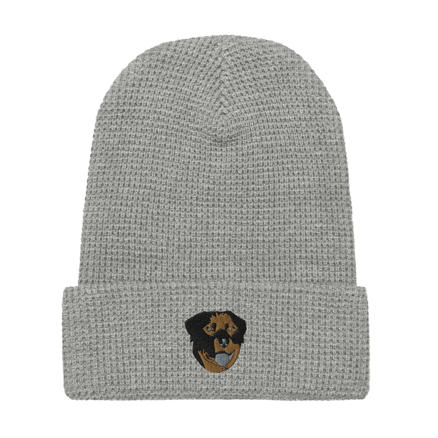 Embroidered Color Rottie Waffle Beanie