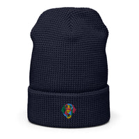 Embroidered Color Silly Lab Waffle beanie