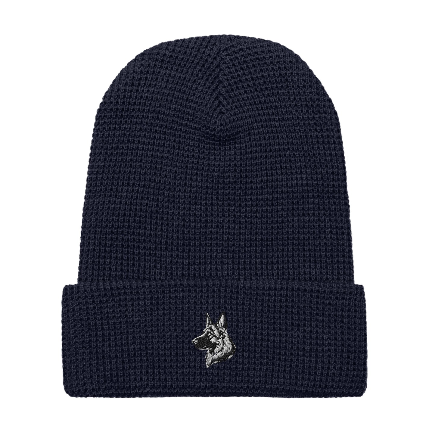 Embroidered Classic Shepherd Girl Waffle Beanie