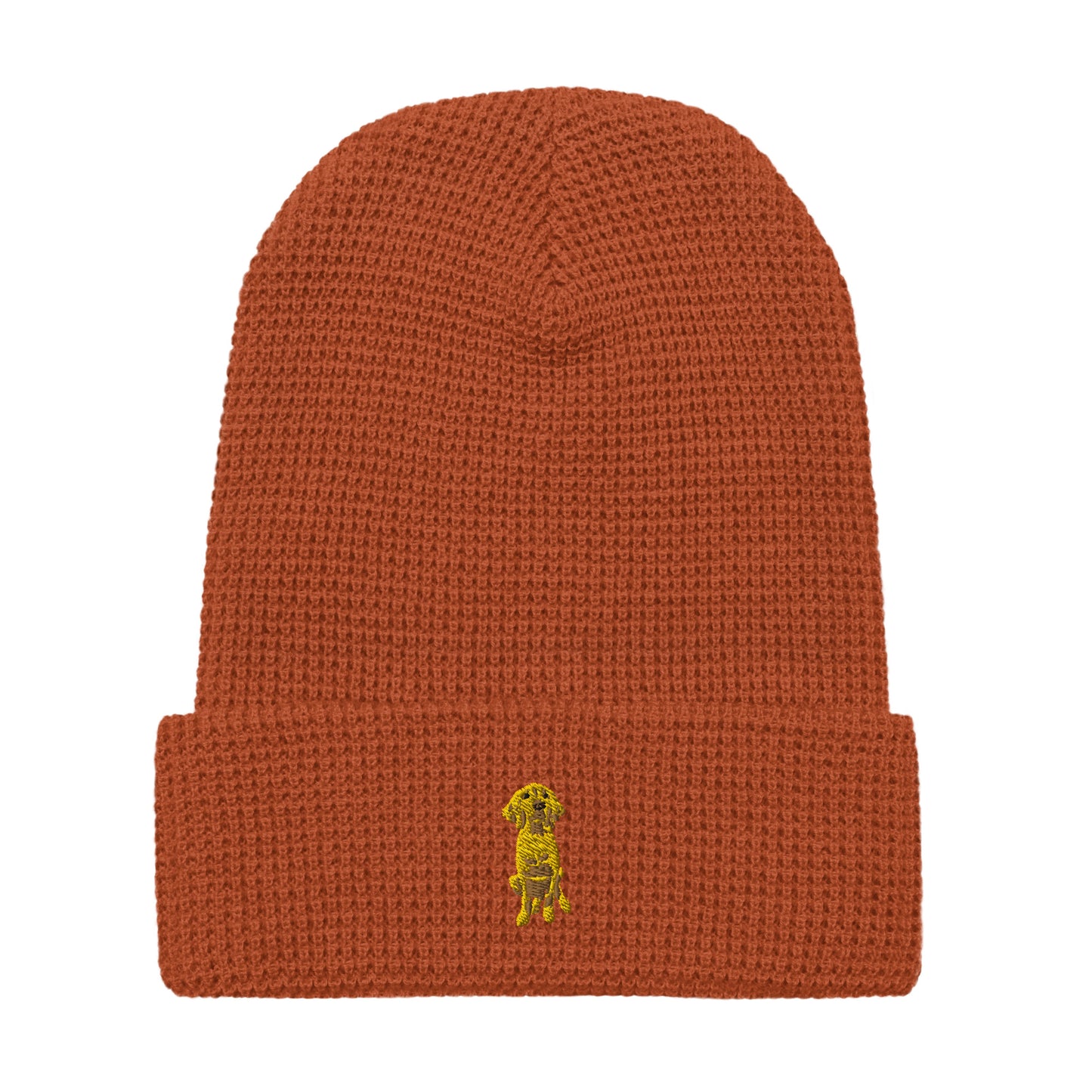 Doodle Boy Classic Embroidered Waffle Knit Beanie