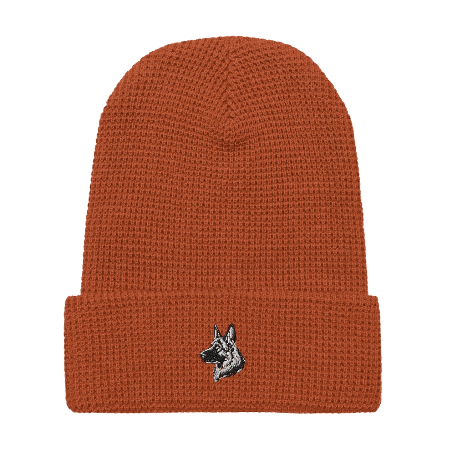 Embroidered Classic Shepherd Girl Waffle Beanie